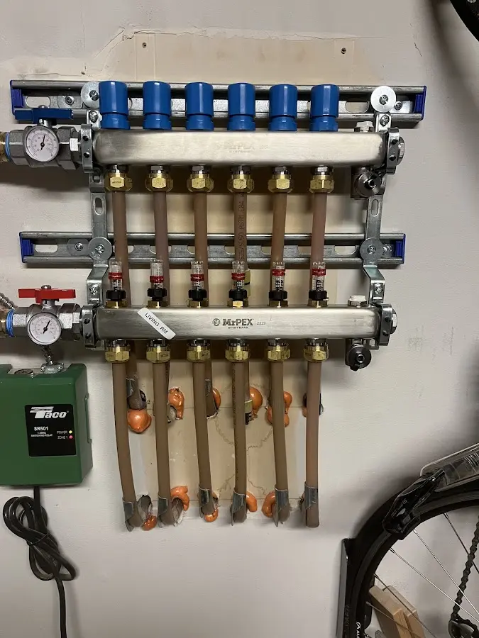 Plumber performing Gas Leak Detection at a residential property in Pine Level